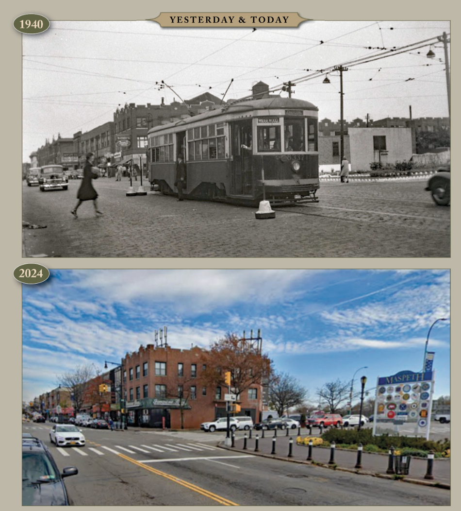 Yesterday & Today: Grand Avenue at 69th Street, looking southeast, 1940